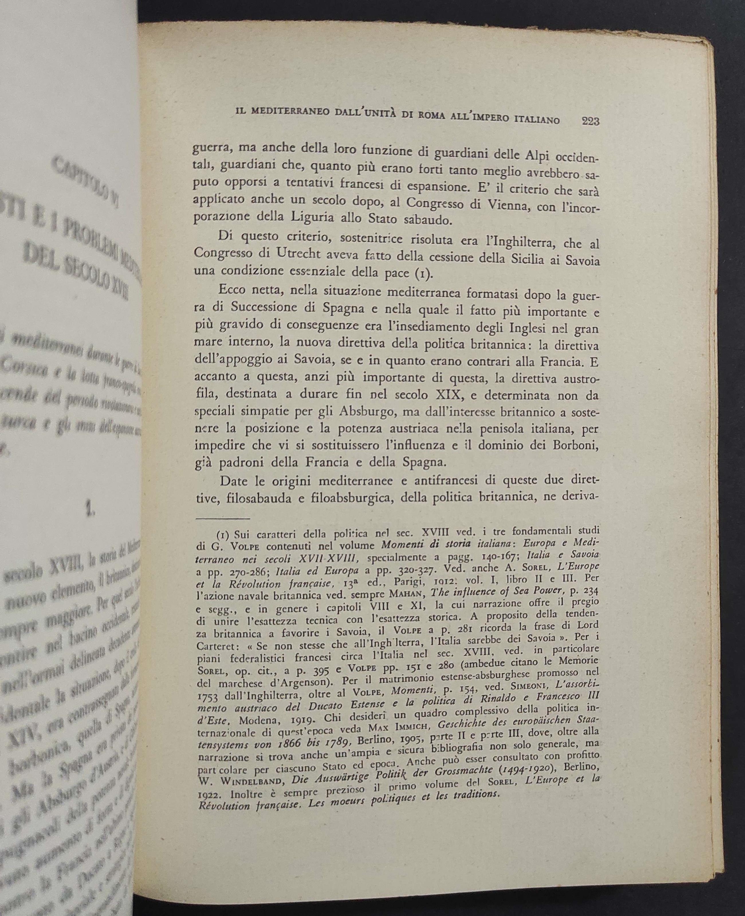 Il Mediterraneo da l'Unità di Roma a l'Impero Italiano - P. Silva - 1939