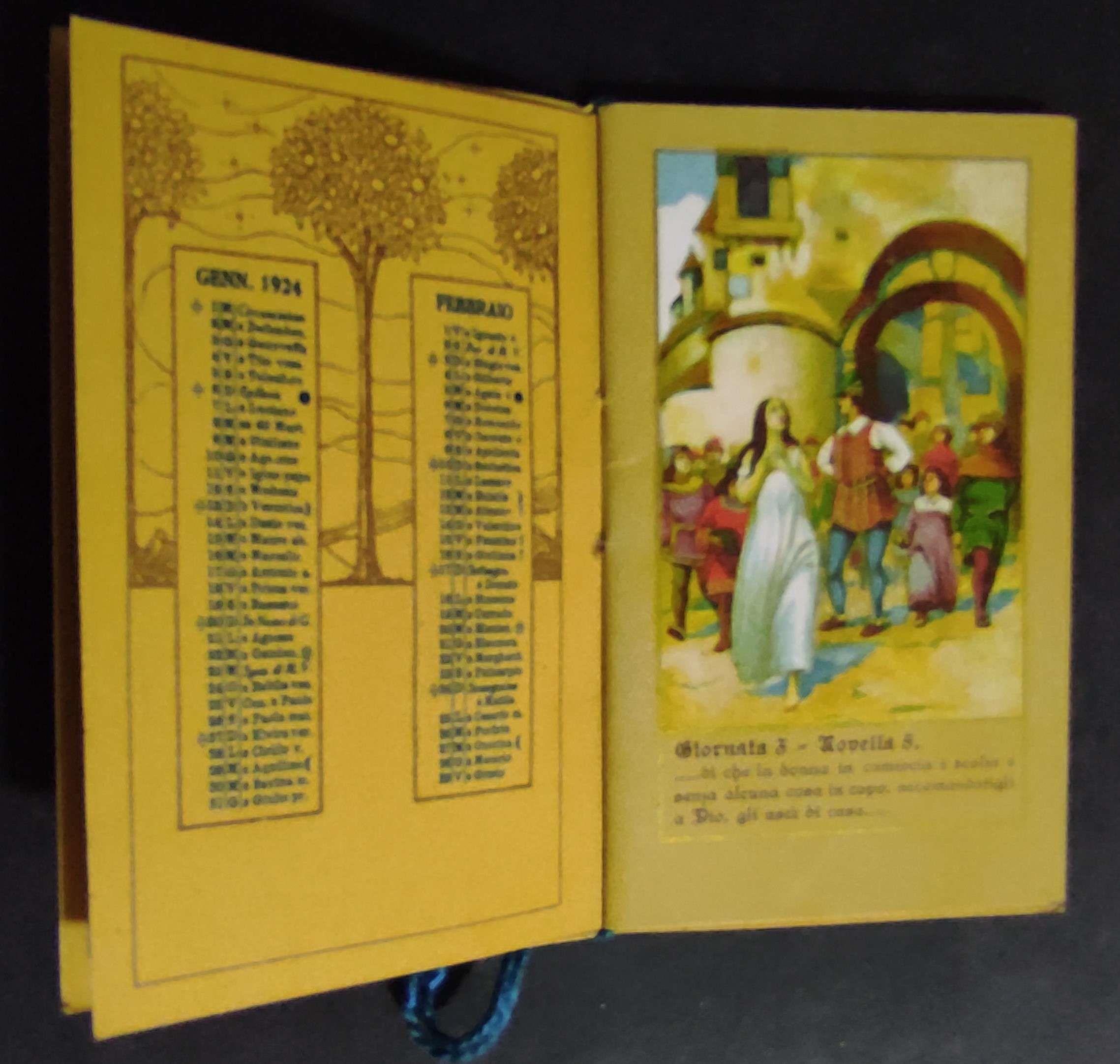 Calendario/Calendarietto Pubblicitario - Decamerone - 1924