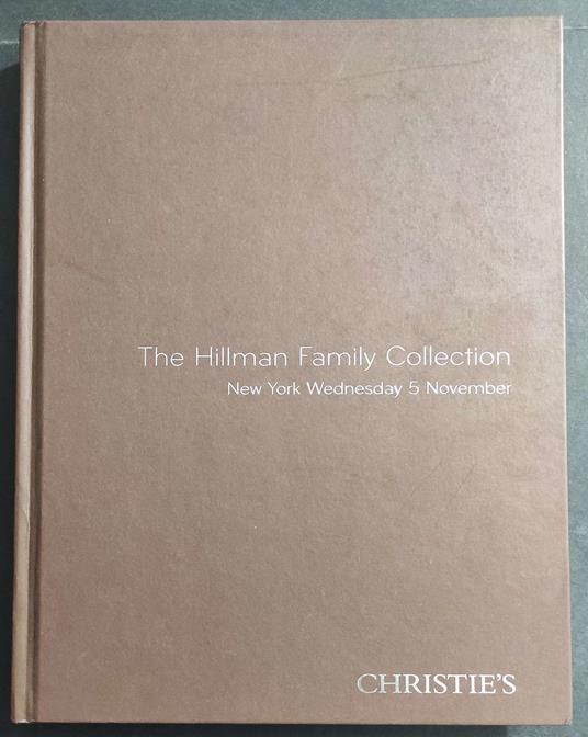 The Hillman Family Collection - Christie's - New York 5 November 2008 - copertina