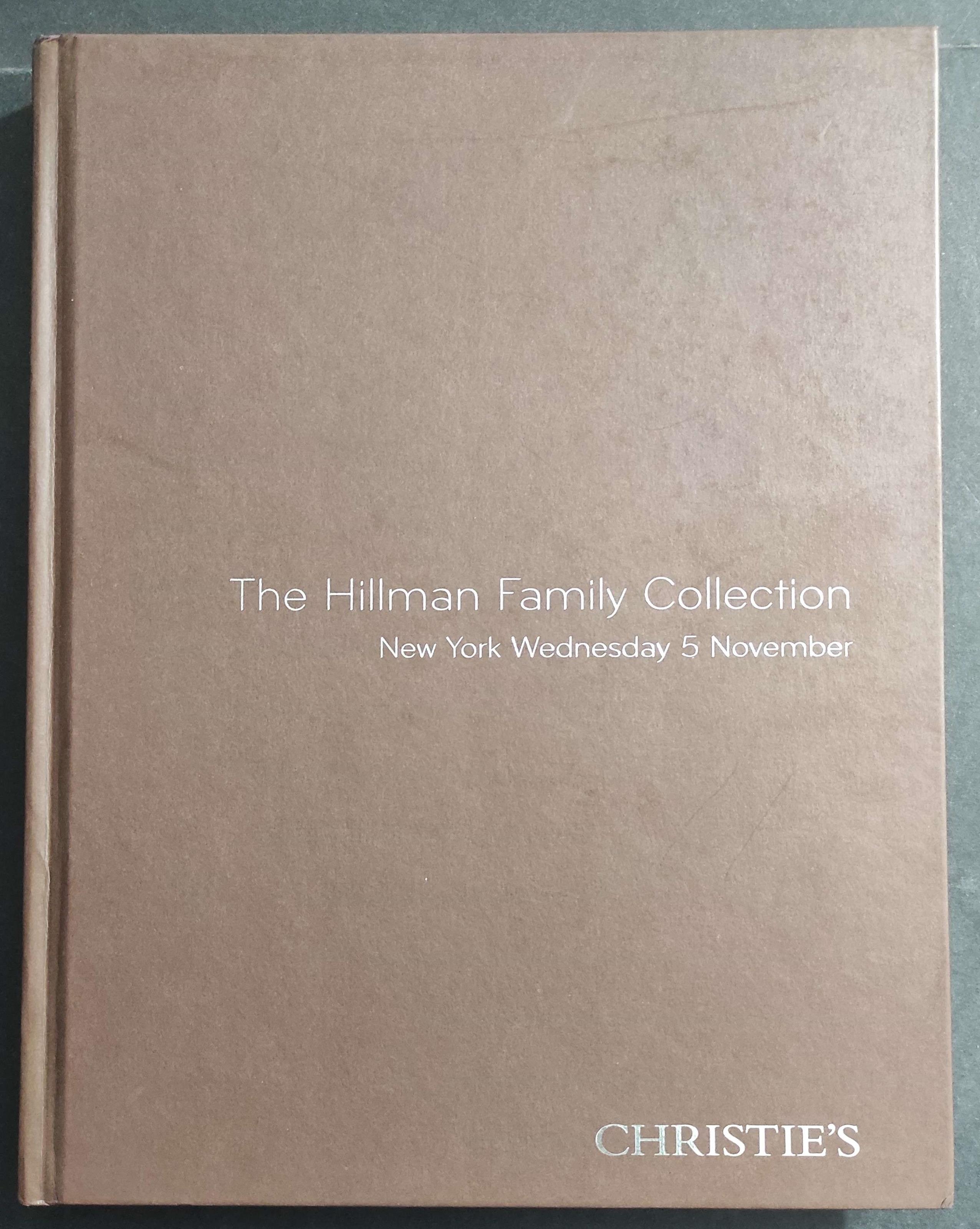 The Hillman Family Collection - Christie's - New York 5 November 2008