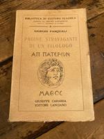 Pagine stravaganti di un filologo