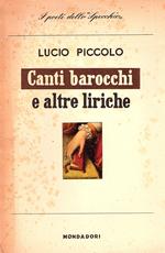 Canti barocchi e altre liriche