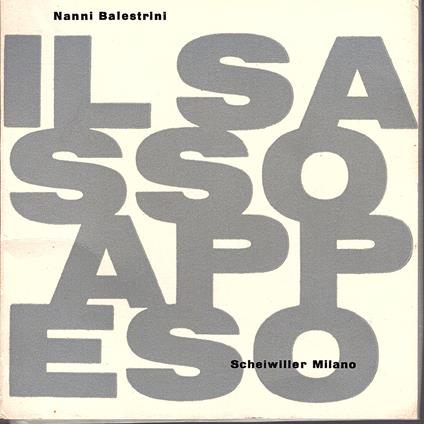 Il sasso appeso - Nanni Balestrini - copertina