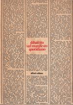 Dibattito sul manifesto quotidiano