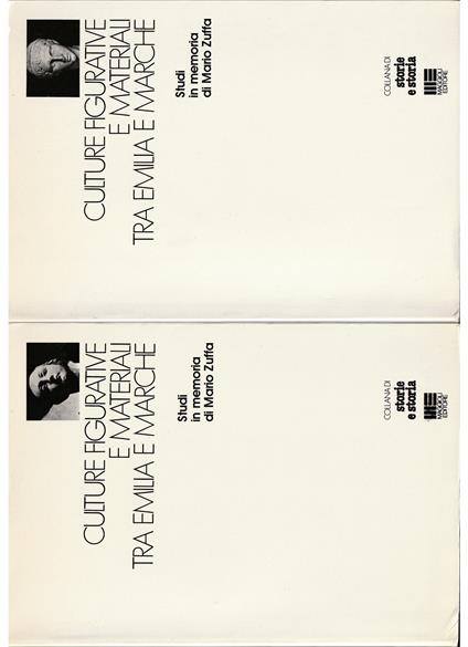 Culture figurative e materiali tra Emilia e Marche Studi in memoria di Maria Zuffa - completo in 2 voll - copertina