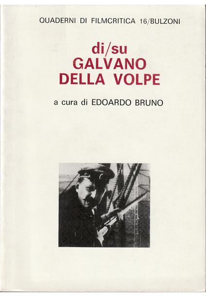 Di/su Galvano della Volpe - copertina