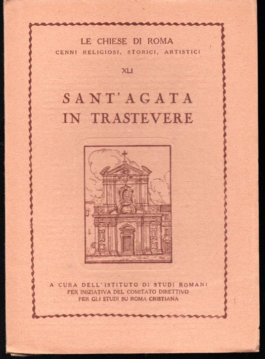 Sant'Agata in Trastevere - copertina