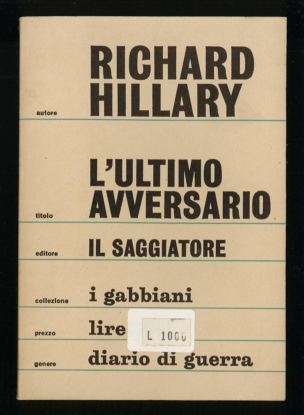 L' ultimo avversario