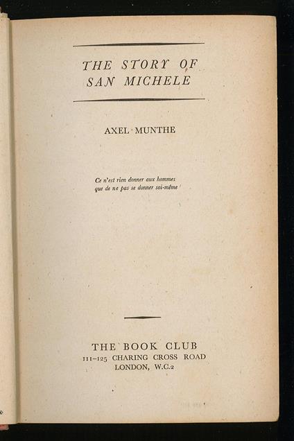 The story of San Michele - copertina