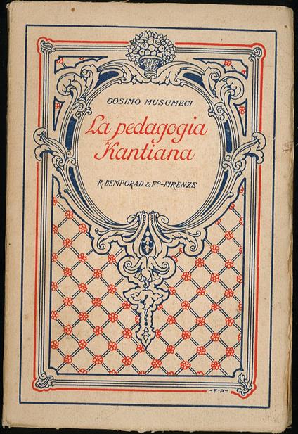 pedagogia Kantiana - copertina