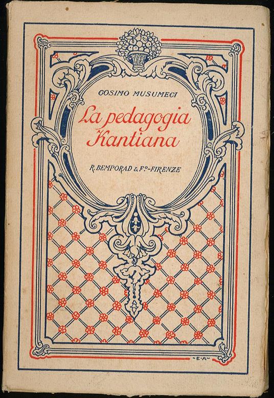 pedagogia Kantiana - copertina