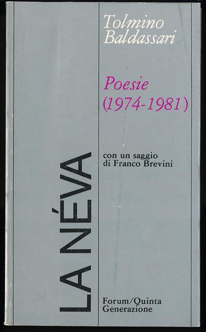neva 1974-1981 - Tolmino Baldassari - copertina