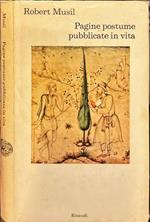 Pagine postume pubblicate in vita