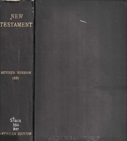 The New Testament of our Lord and Saviour Jesus Christ - copertina