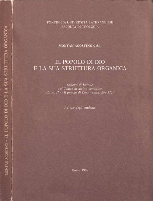 Il popolo di Dio e la sua struttura organica - copertina