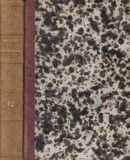 La civiltà cattolica Anno decimoterzo - copertina