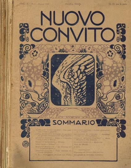 Nuovo Convito. Rivista mensile illustrata, fascicolo 1, 2, 5, 6, 7, 8, 9, 10, 11, 12, anno 1919 - copertina