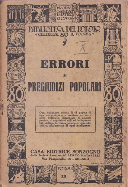 Errori e pregiudizi popolari - copertina
