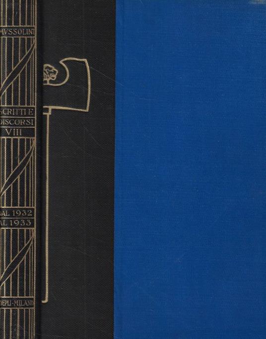 Scritti e discorsi dal 1932 al 1933 - copertina