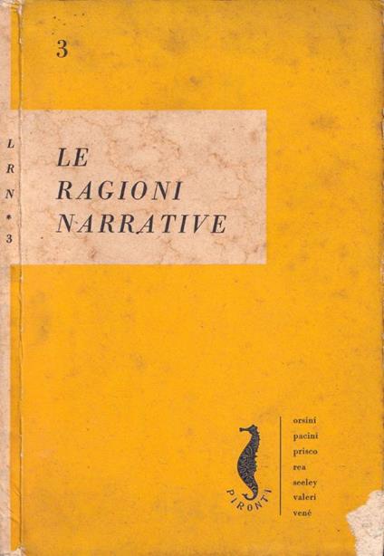 Le ragioni narrative, n. 3, anno I, maggio 1960 - copertina