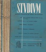 Studium n. 2-3-4-5-6-11-12 Anno 1962