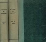 Archives of surgery vol.88, anno 1964, 2voll