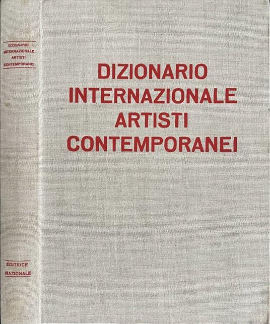 Dizionario Internazionale Artisti Contemporanei, vol. I - copertina