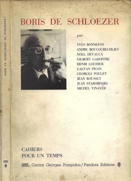 Boris de Schloezer - copertina