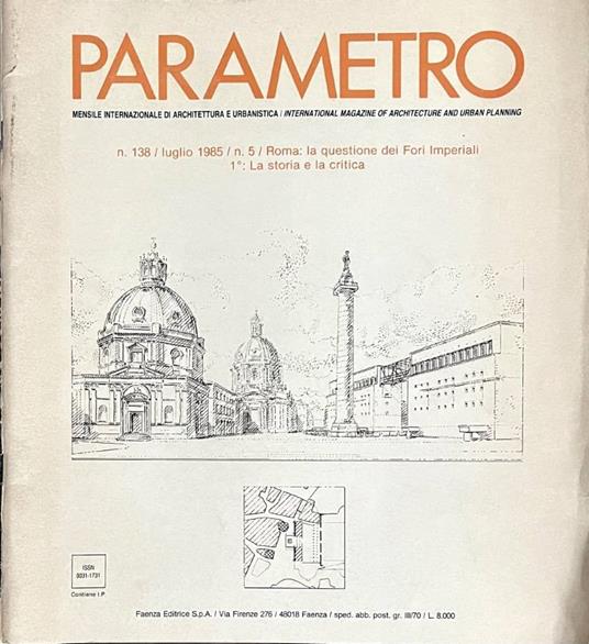 Parametro, n. 138, luglio 1985, n,5 - copertina