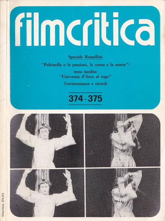 Film critica, numeri 374-375, anno XXXVIII, maggio-giugno 1987 - copertina