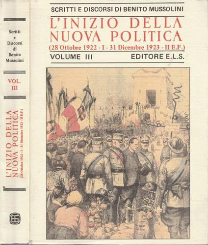 L' inizio della nuova politica - copertina