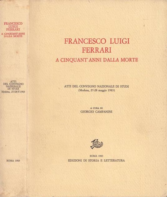 Francesco Luigi Ferrari - Giorgio Campanini - copertina