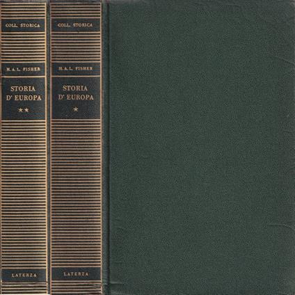 Storia d'Europa, vol. I e II - Herbert A. Fisher - copertina