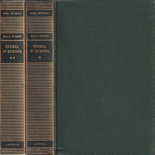Storia d'Europa, vol. I e II - Herbert A. Fisher - copertina