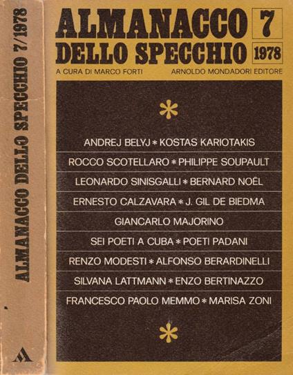Almanacco dello specchio n 7, 1978 - Marco Forti - copertina