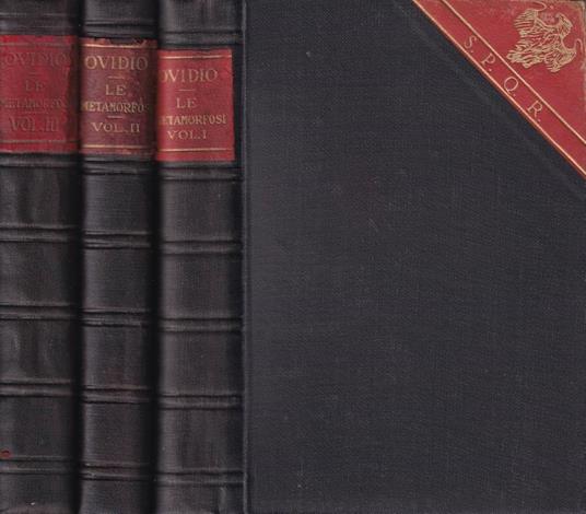 Le metamorfosi, vol. I, II, III - P. Nasone Ovidio - copertina