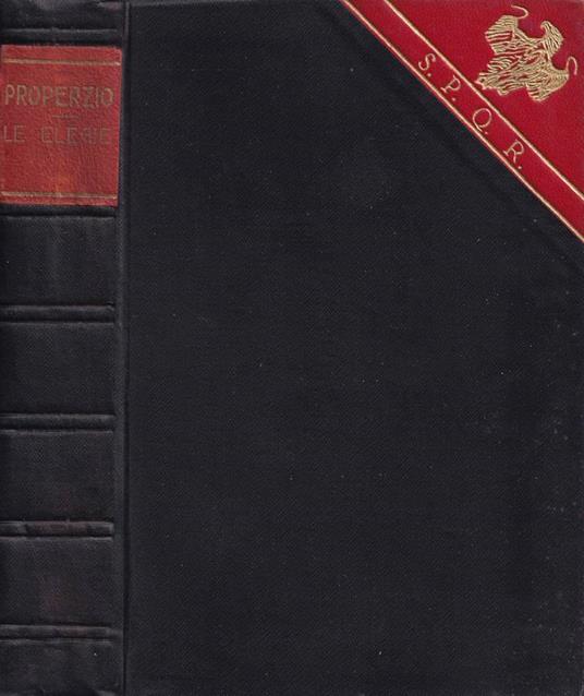 Le elegie - Sesto Properzio - copertina