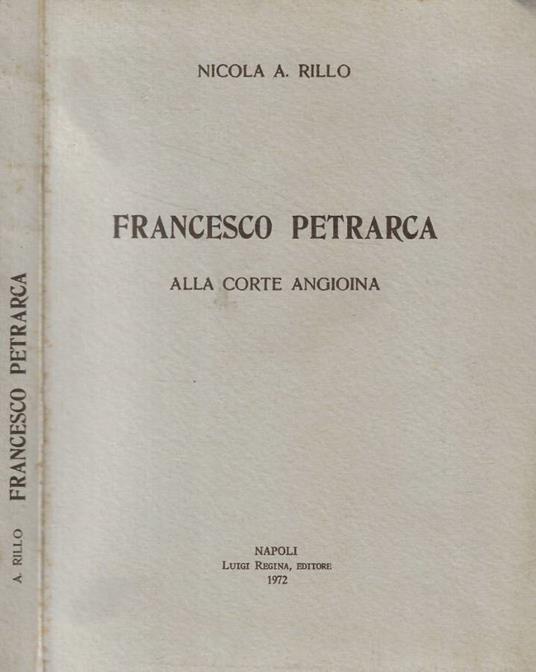 Francesco Petrarca - Nicola Rillo - copertina