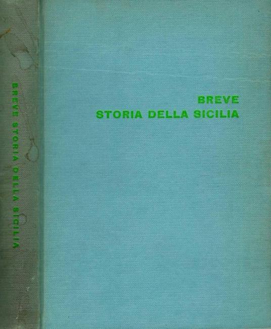 Breve storia della Sicilia - Salvatore F. Romano - copertina