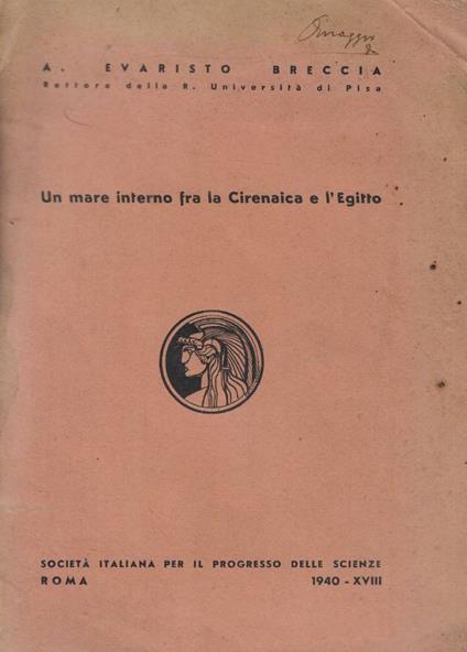 Un mare interno fra la Cirenaica e l'Egitto - copertina