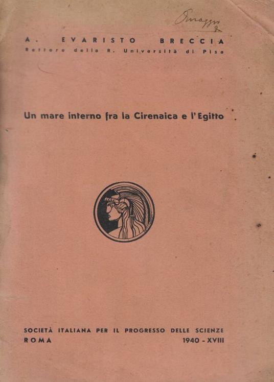 Un mare interno fra la Cirenaica e l'Egitto - copertina