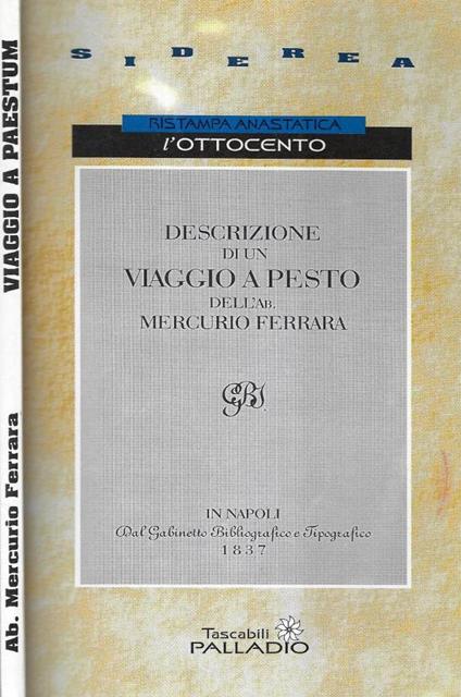 Descrizione di un viaggio a Pesto - copertina