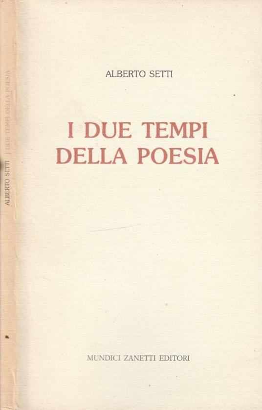 I due tempi della poesia (Autografo) - copertina