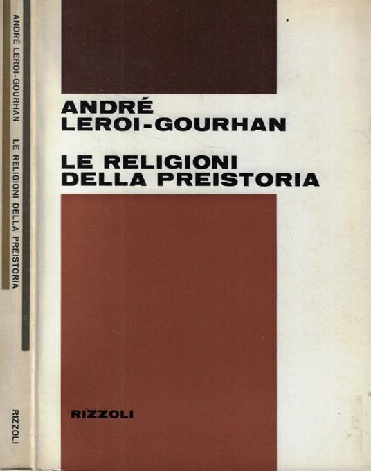 Le religioni della preistoria - copertina