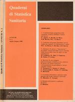 Quaderni di statistica sanitaria anno III, n 2, apr-giu 1980