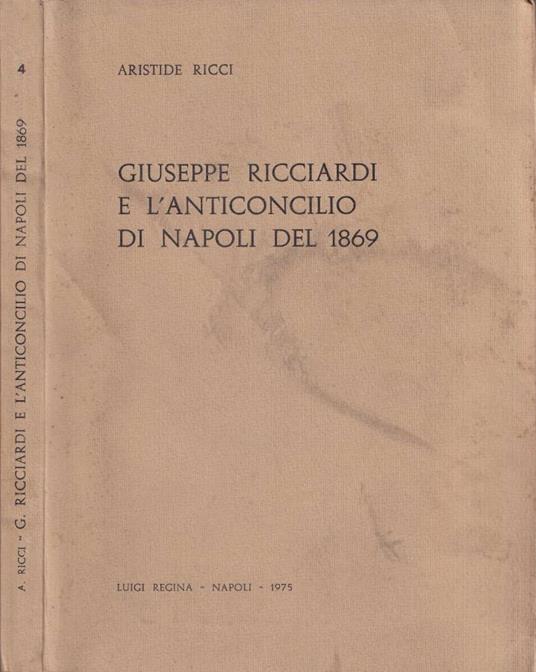 Giuseppe Ricciardi e l'anticoncilio di Napoli del 1869 - copertina