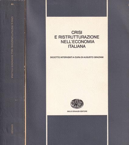 Crisi e ristrutturazione nell'economia italiana - copertina