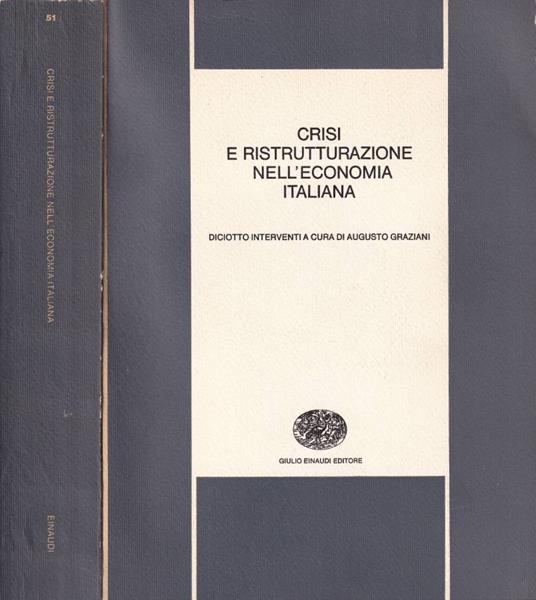 Crisi e ristrutturazione nell'economia italiana - copertina