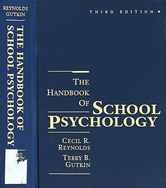 The handbook of school psychology - copertina