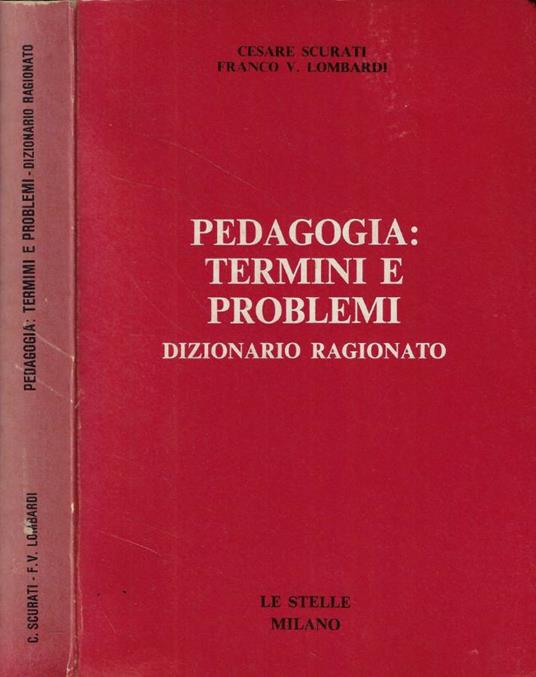 Pedagogia: termini e problemi (Autografo) - copertina